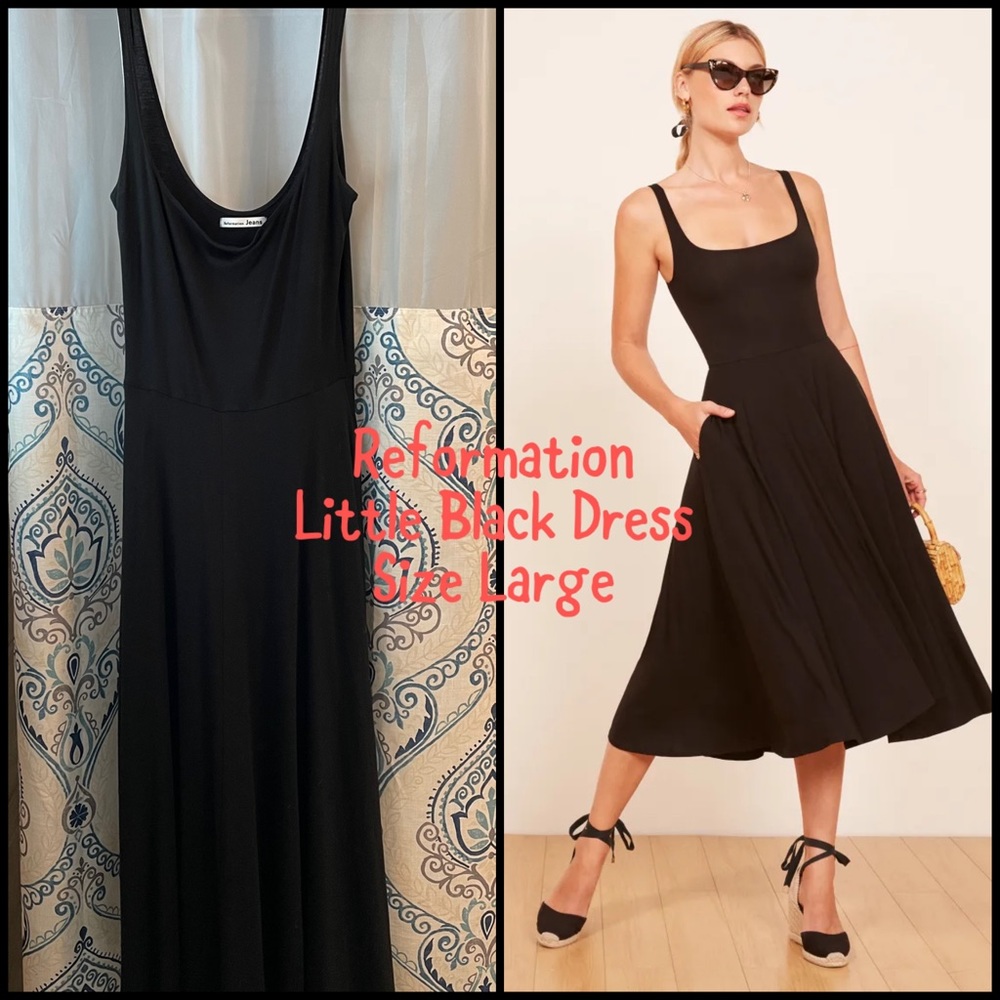 Reformation’s Rou Little Black Dress Size Large